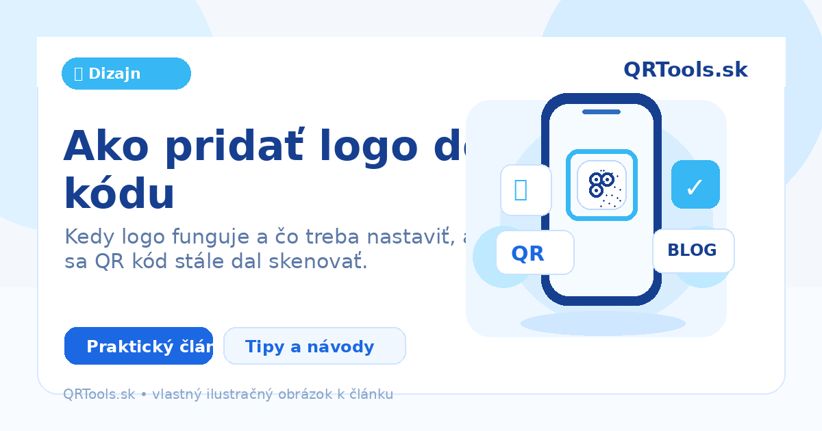Ako pridať logo do QR kódu – ilustračný obrázok článku