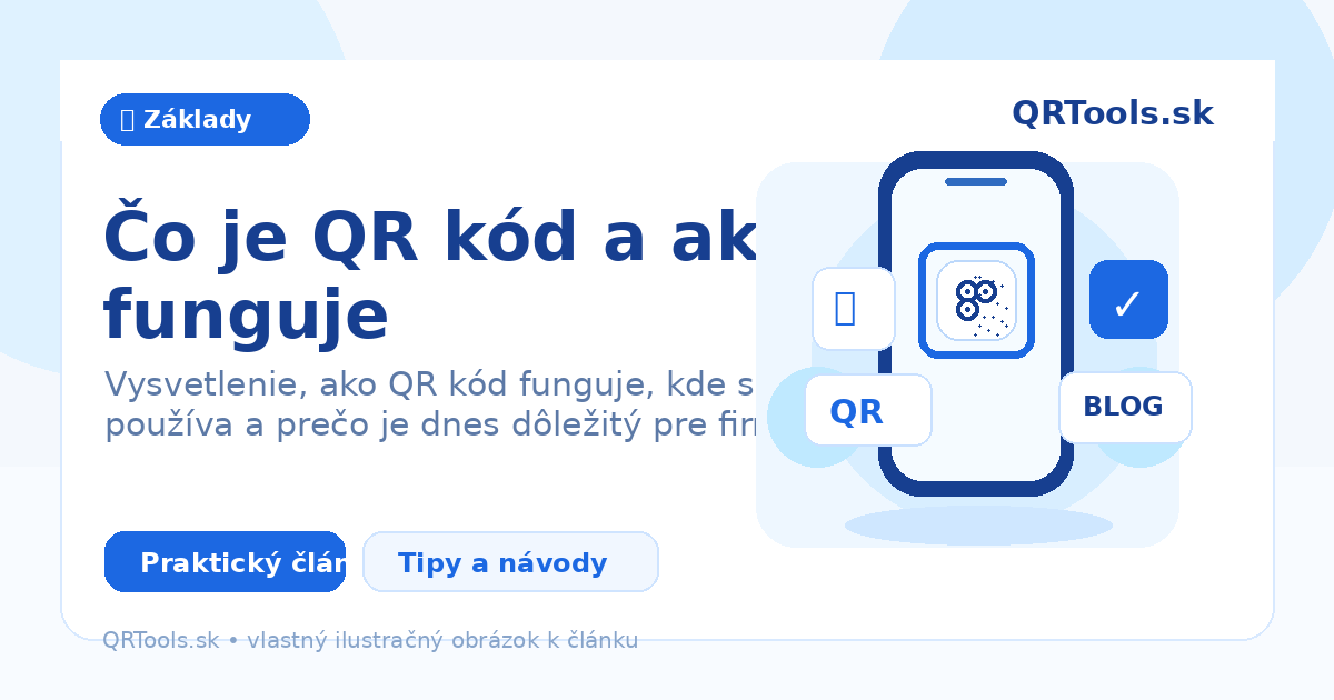 Čo je QR kód a ako funguje – ilustračný obrázok článku
