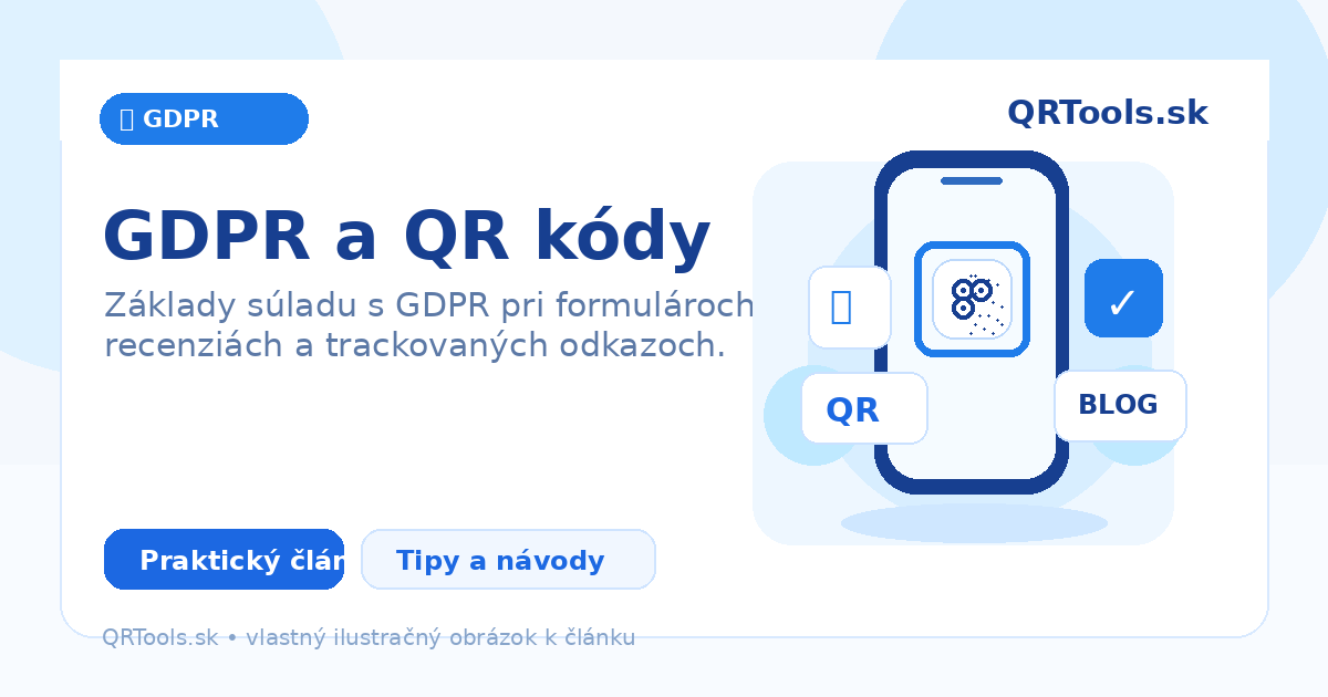 GDPR a QR kódy – ilustračný obrázok článku