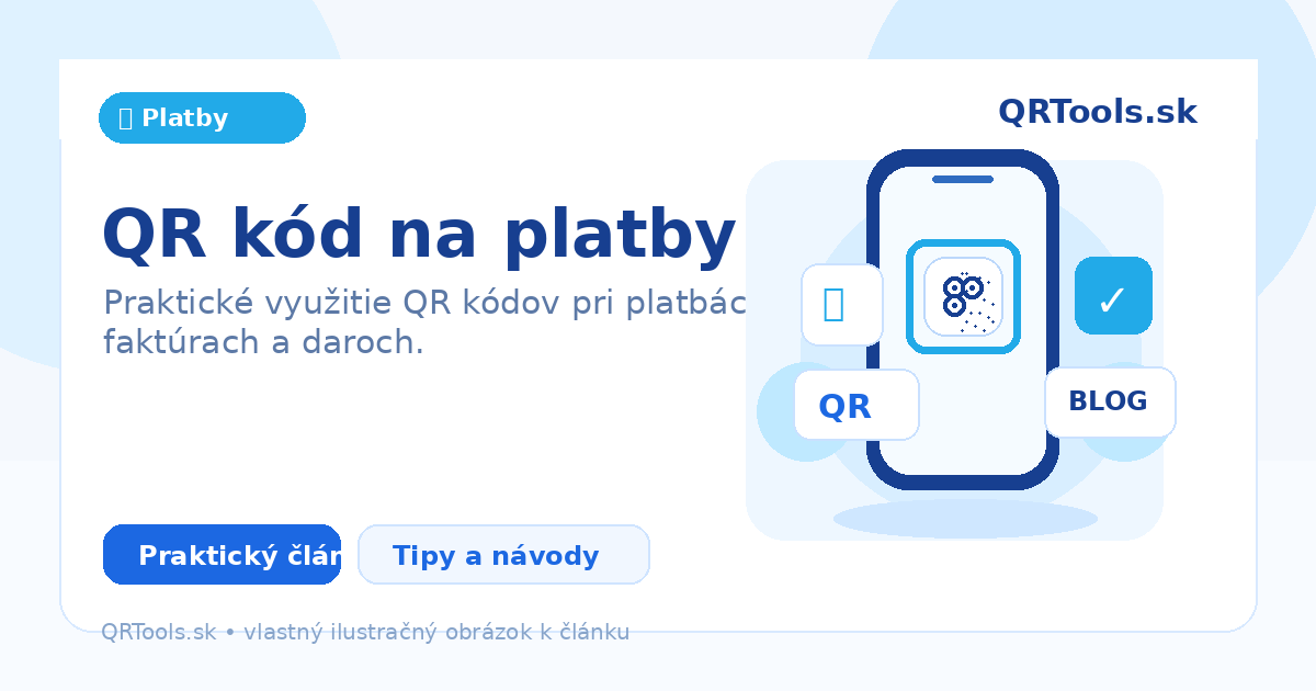 QR kód na platby – ilustračný obrázok článku