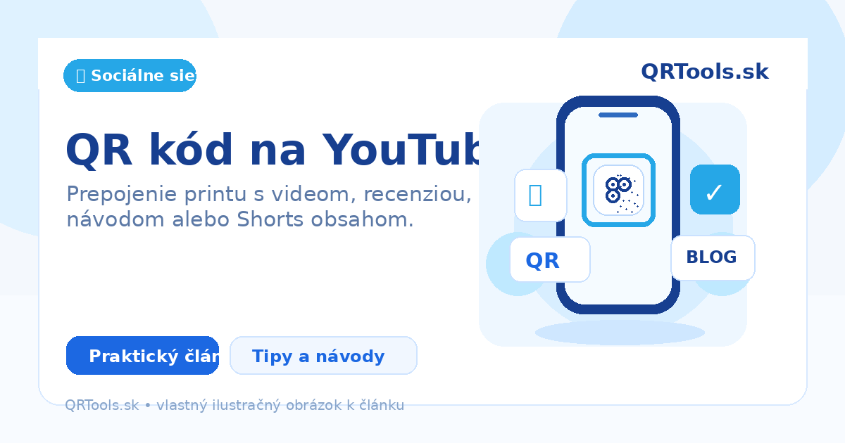 QR kód na YouTube – ilustračný obrázok článku