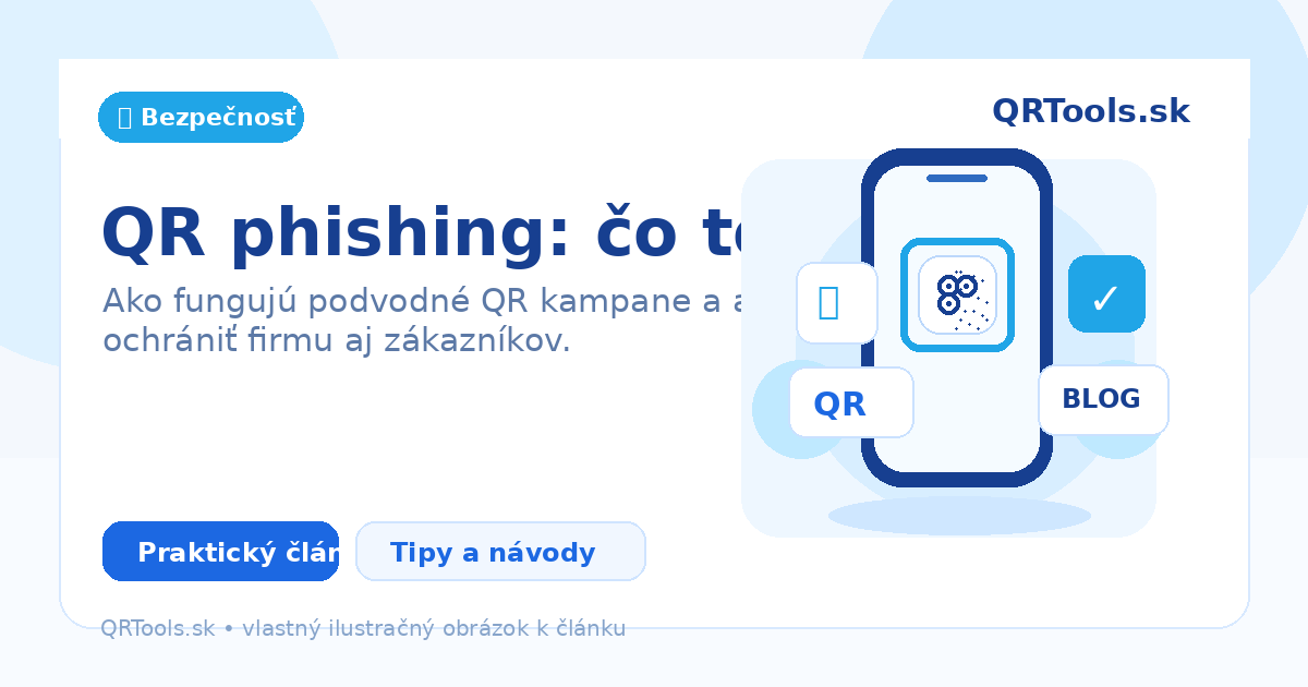 QR phishing: čo to je – ilustračný obrázok článku